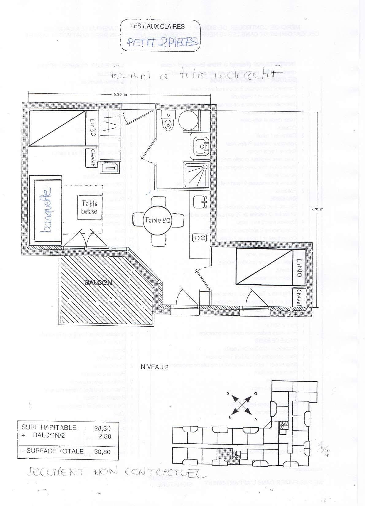 Small 2 rooms 2 pers.